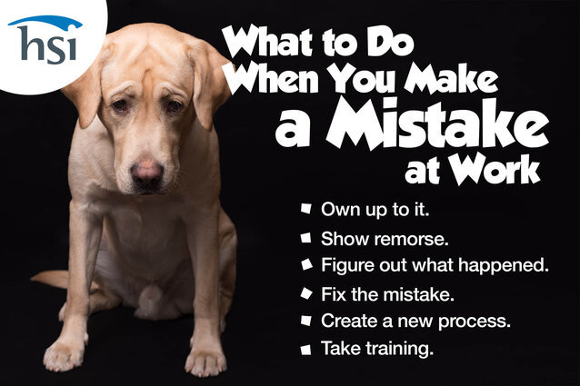 What to Do When You Make a Mistake at Work?